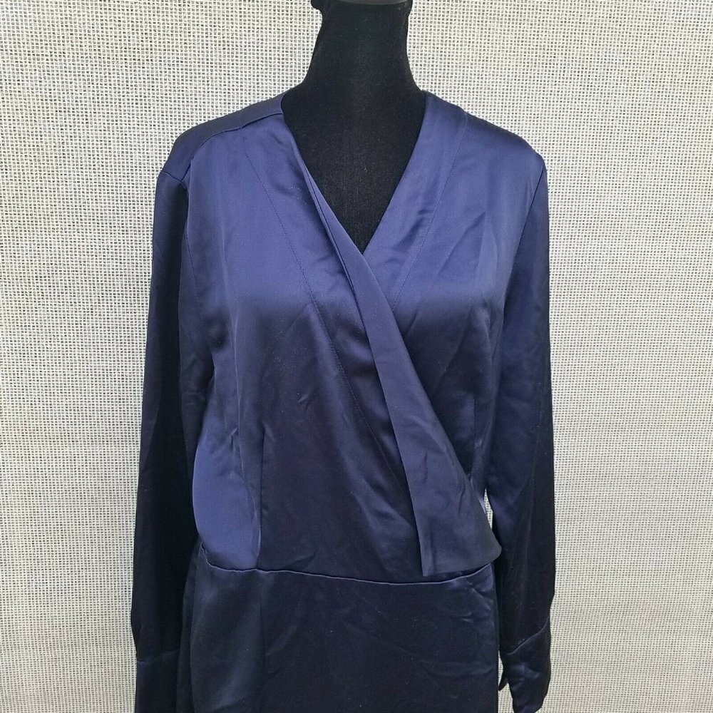 Alfani Wrap Modern Icon Long sleeves Dress. Size 12. New With Tags $99 - Picture 6 of 12